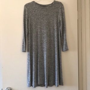Gray 3/4” Long Sleeve Dress